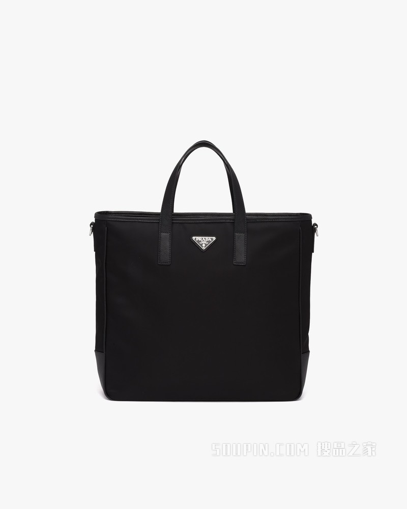 Re-Nylon 再生尼龙和Saffiano 皮革托特包