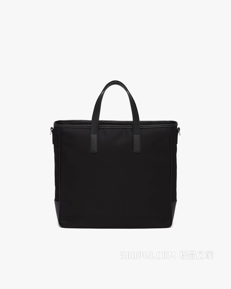 Re-Nylon 再生尼龙和Saffiano 皮革托特包