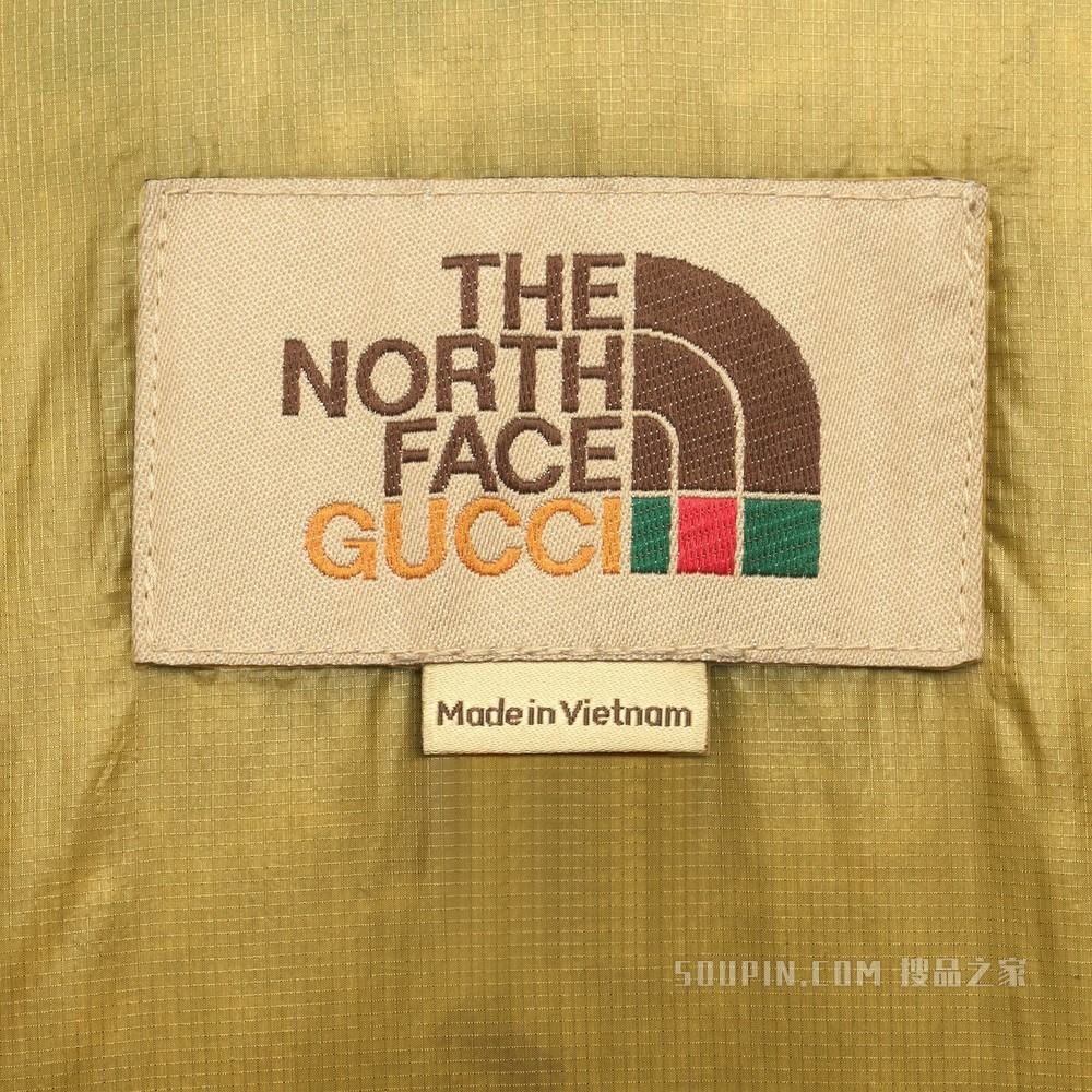 The North Face x Gucci联名系列羽绒夹克 水绿色