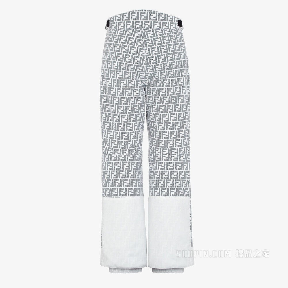 滑雪长裤 白色高科技网眼布长裤