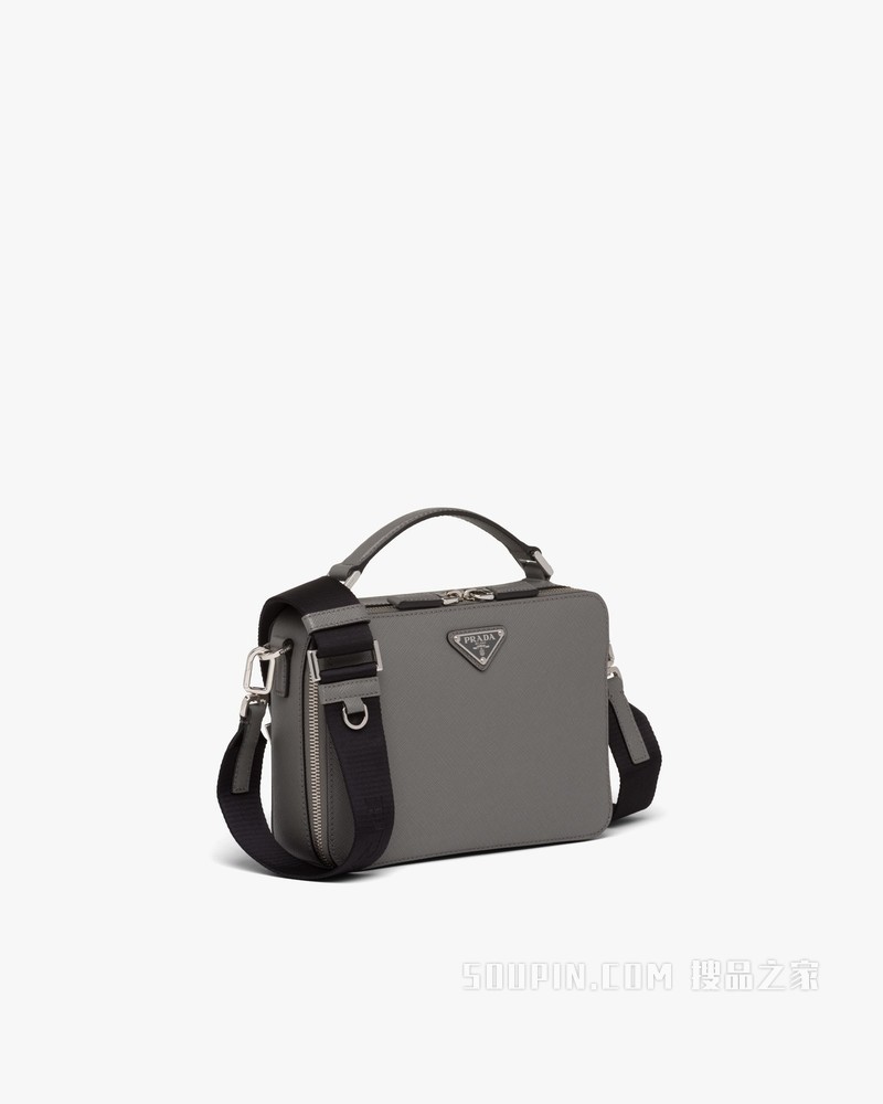 PRADA/普拉达】Prada Brique Saffiano 皮革手袋