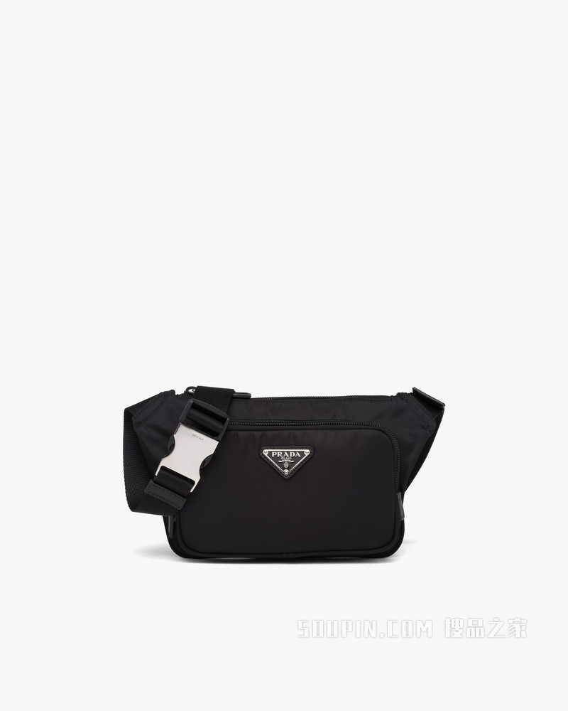 Re-Nylon 再生尼龙和Saffiano 皮革单肩包