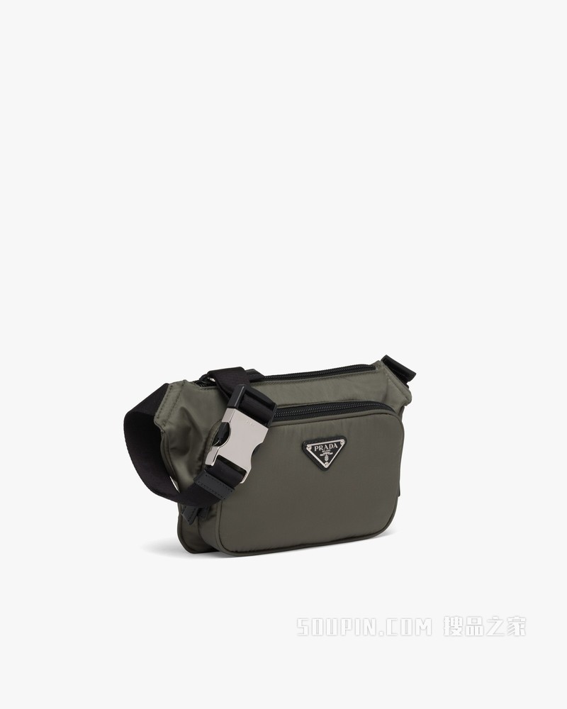 Re-Nylon 再生尼龙和Saffiano 皮革单肩包