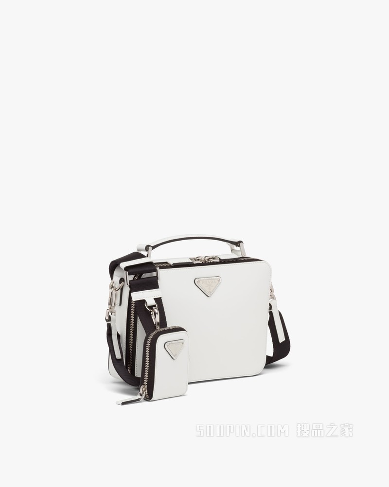 PRADA/普拉达】Prada Brique Saffiano 皮革手袋