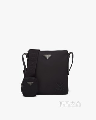 Re-Nylon再生尼龙和Saffiano 皮革单肩包