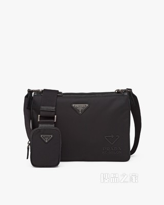 Re-Nylon再生尼龙和Saffiano 皮革单肩包