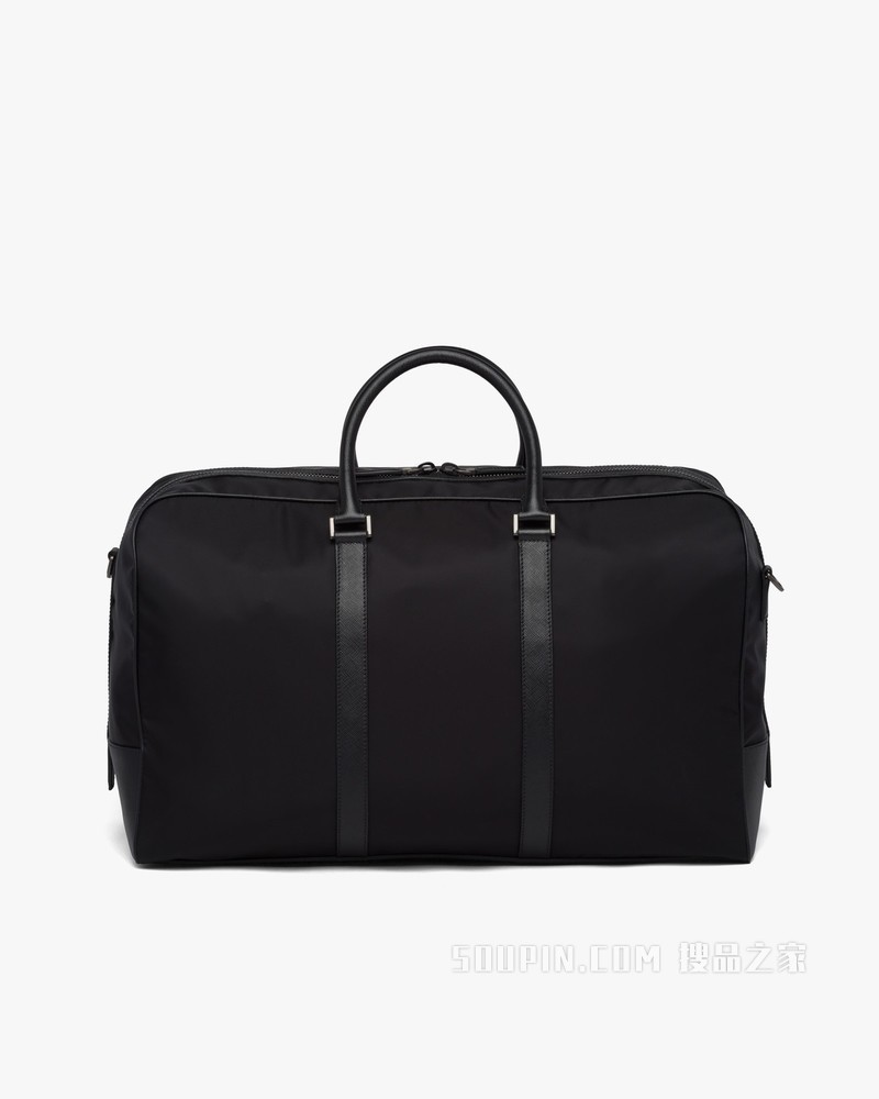 Re-Nylon 再生尼龙和Saffiano 皮革旅行包