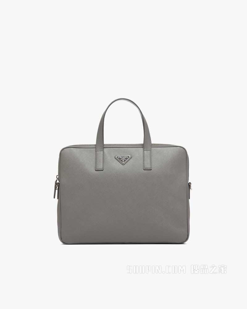 Saffiano 皮革公文包
