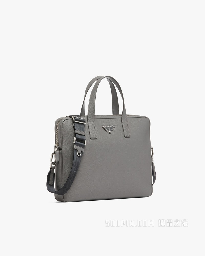 Saffiano 皮革公文包