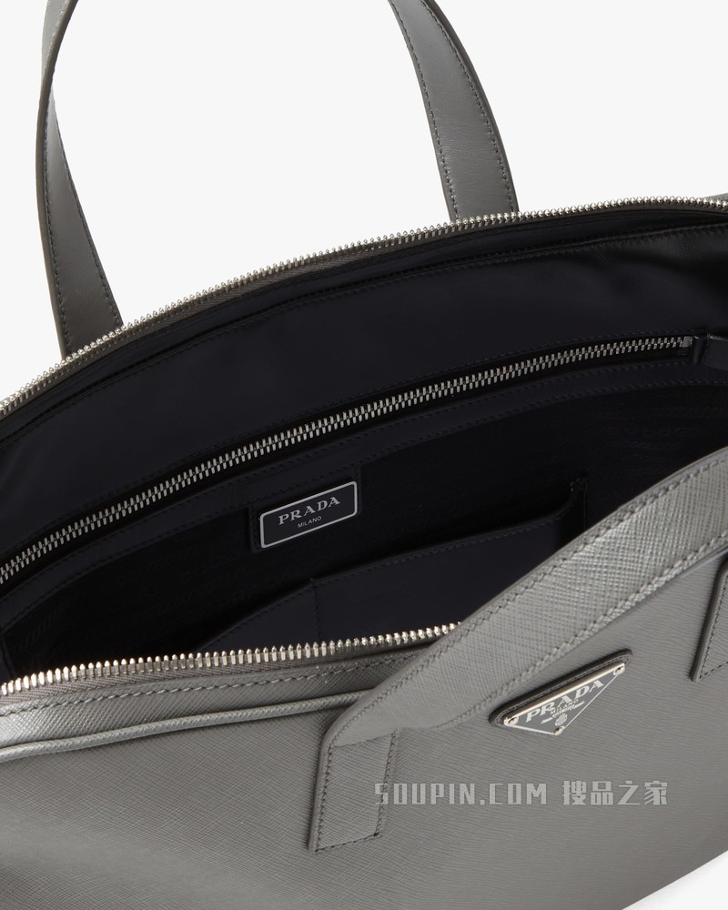 Saffiano 皮革公文包