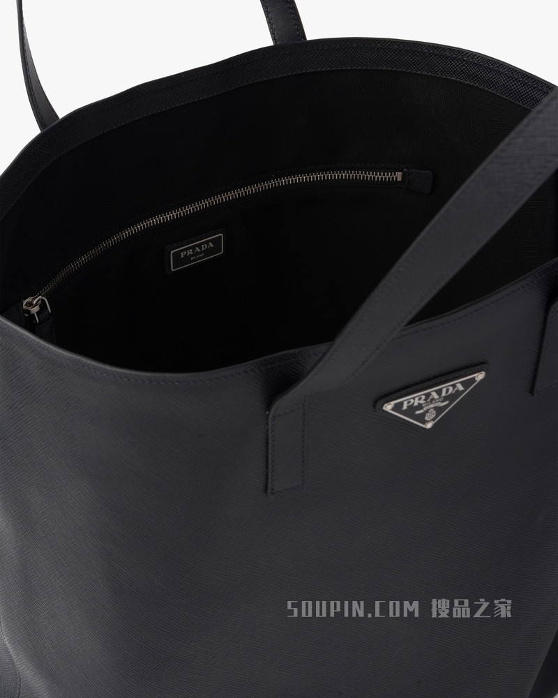 Saffiano 皮革托特包