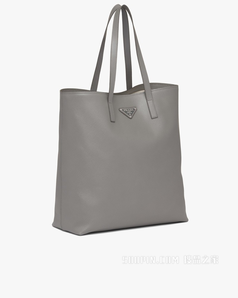Saffiano 皮革托特包