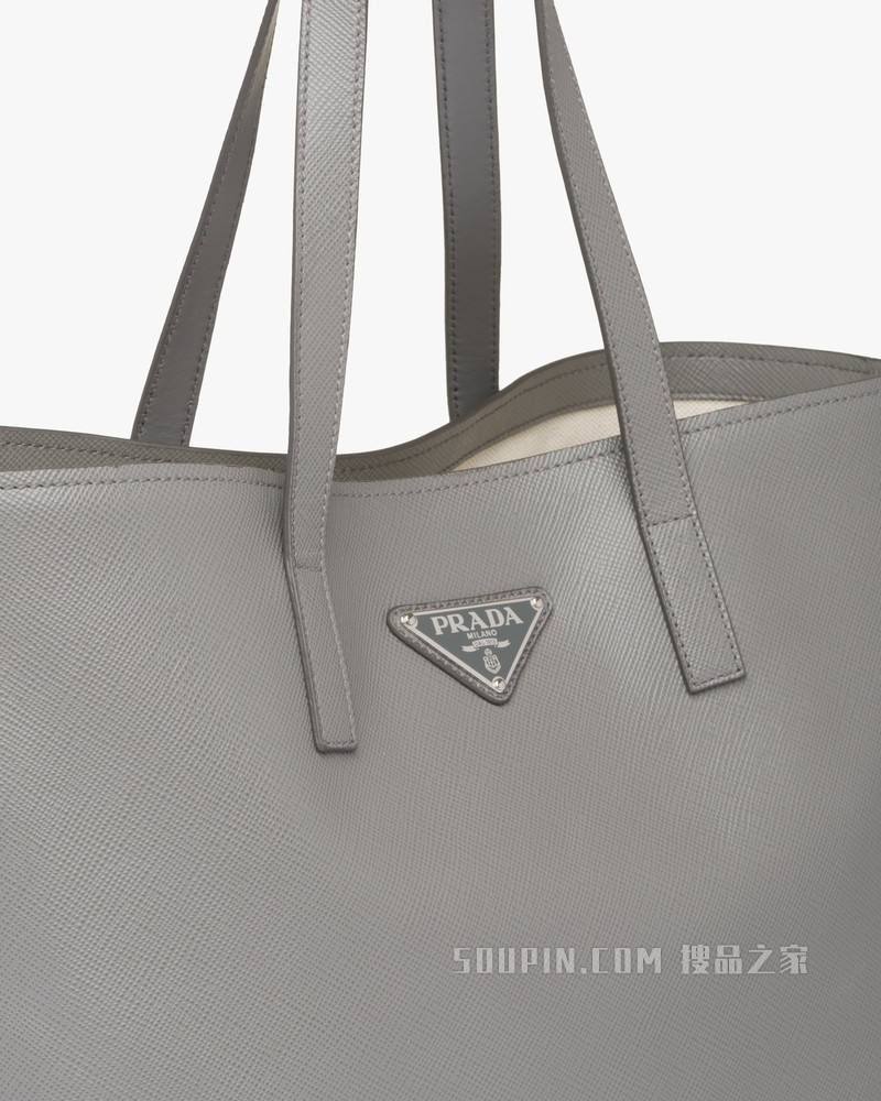 Saffiano 皮革托特包