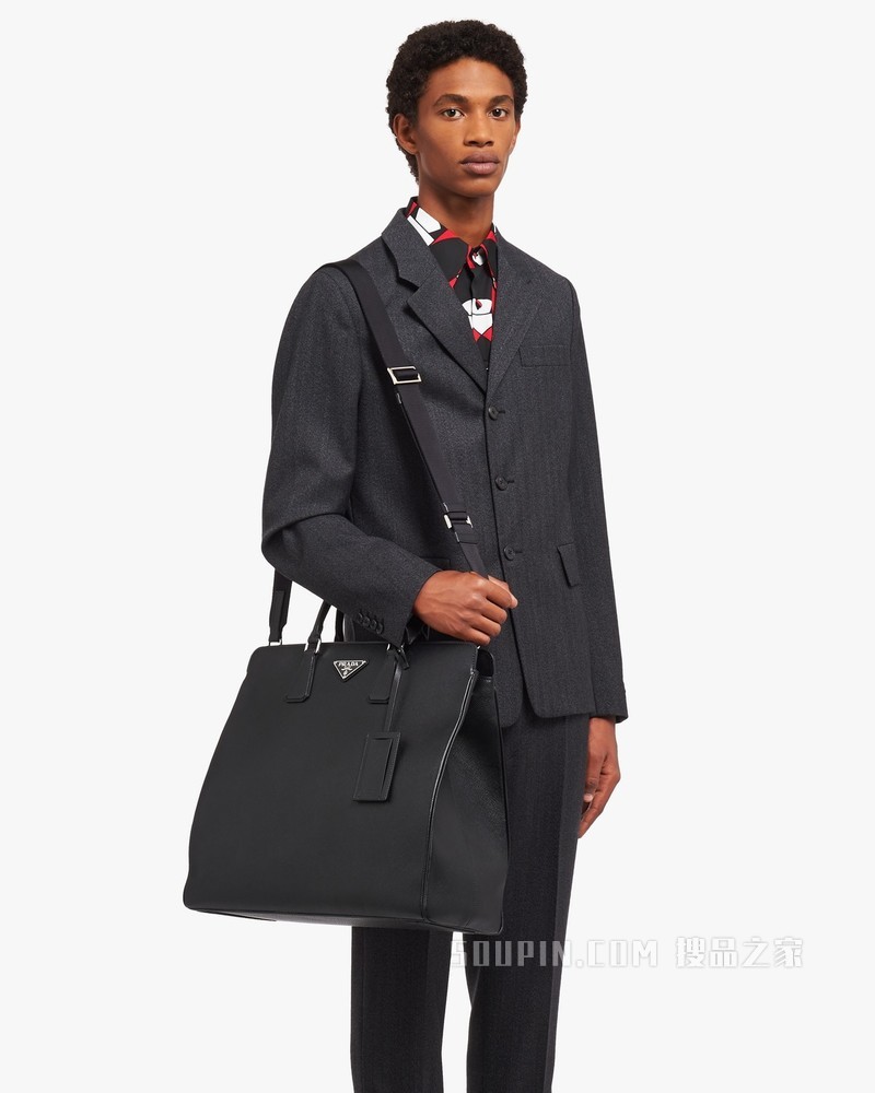 Prada Galleria 大号男士手提包