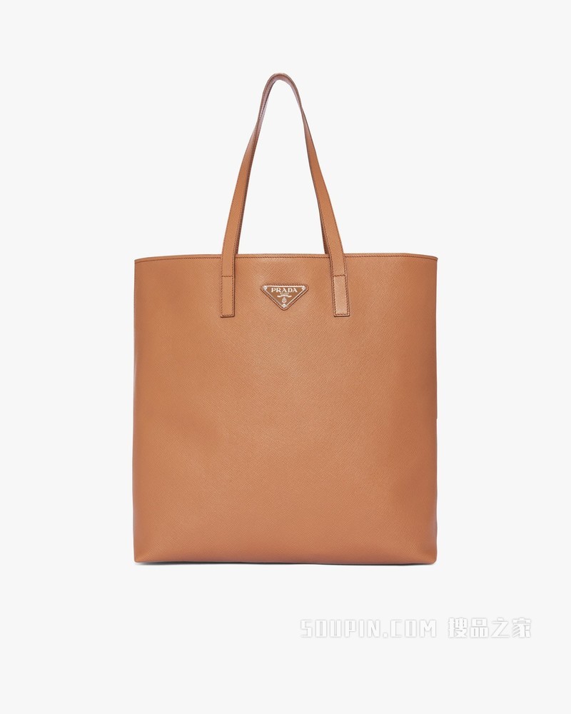 Saffiano 皮革托特包
