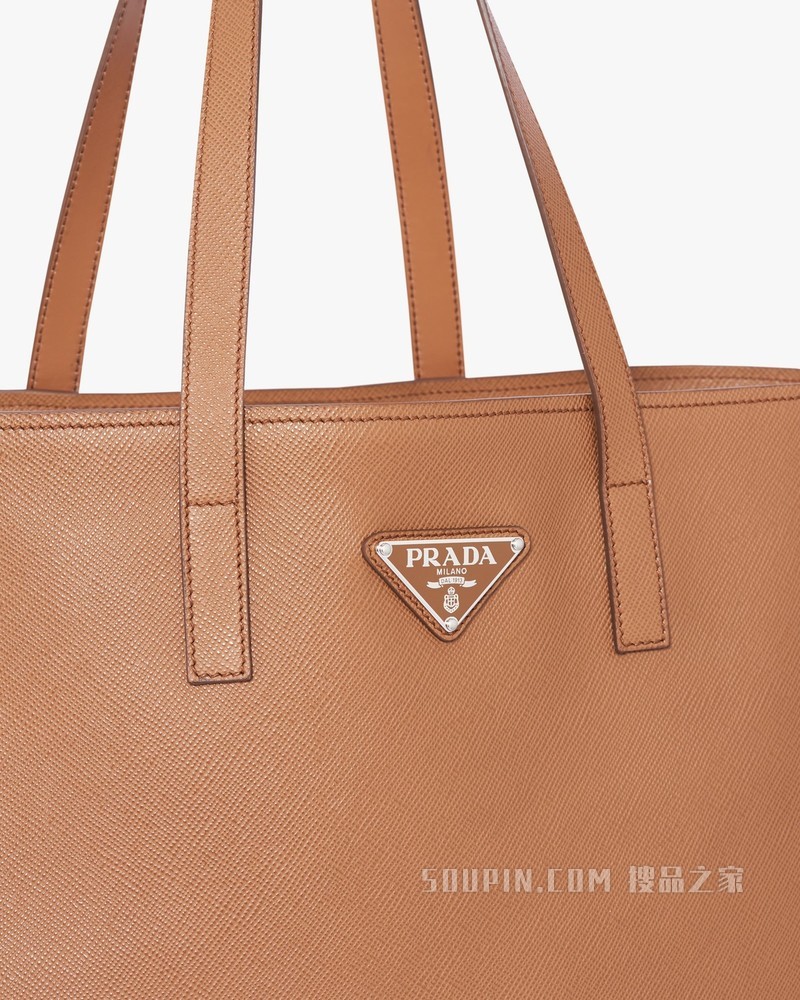 Saffiano 皮革托特包
