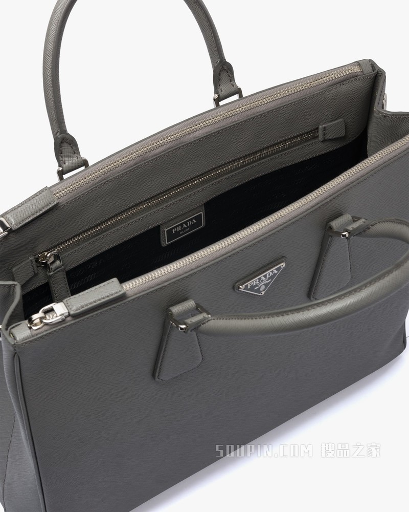 Prada Galleria Saffiano 皮革中号手袋