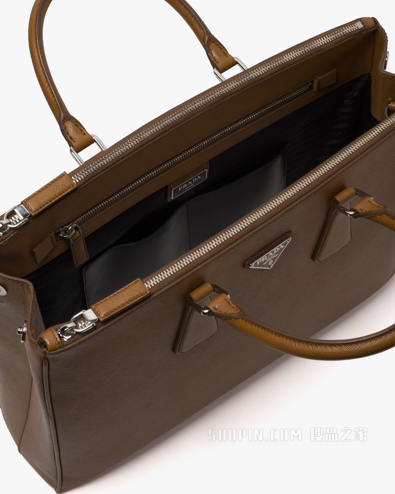 Prada Galleria Saffiano 皮革中号手袋