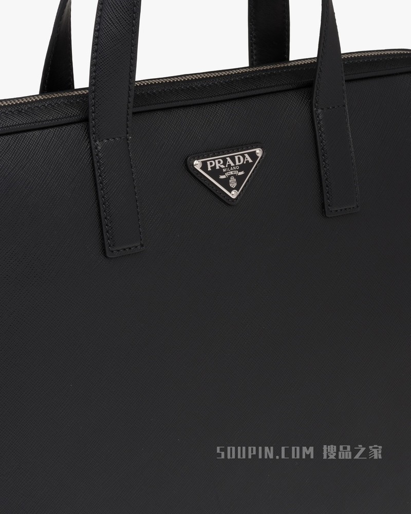 Saffiano 皮革公文包