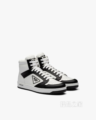 District 皮革高帮运动鞋