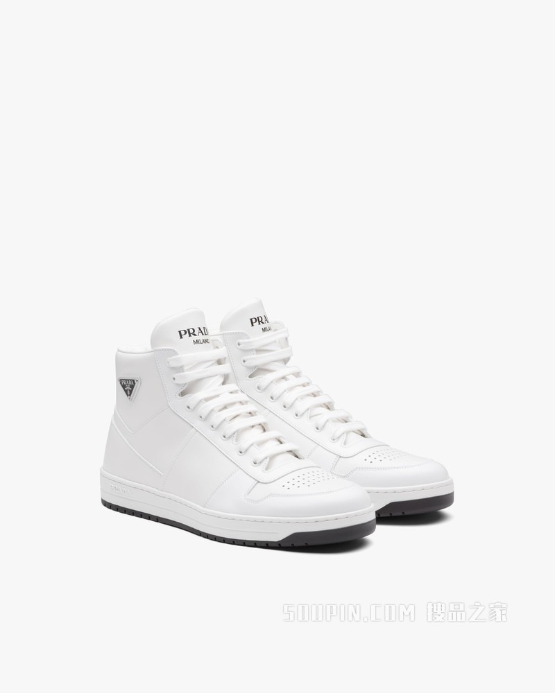 Downtown 皮革高帮运动鞋