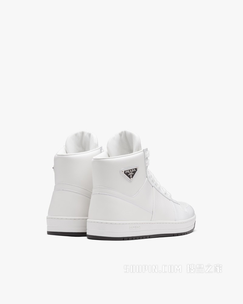 Downtown 皮革高帮运动鞋