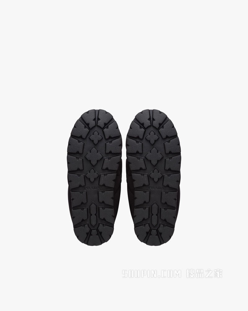 加衬尼龙织物短靴