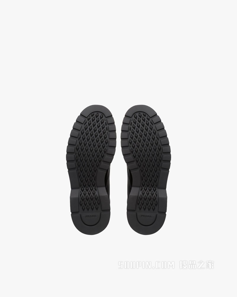 Rois 皮革和尼龙短靴