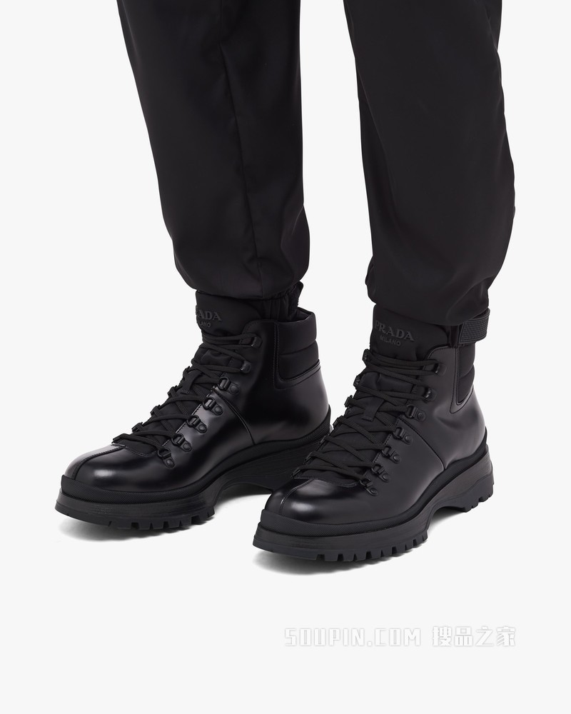 Brixxen 亮面皮革短靴