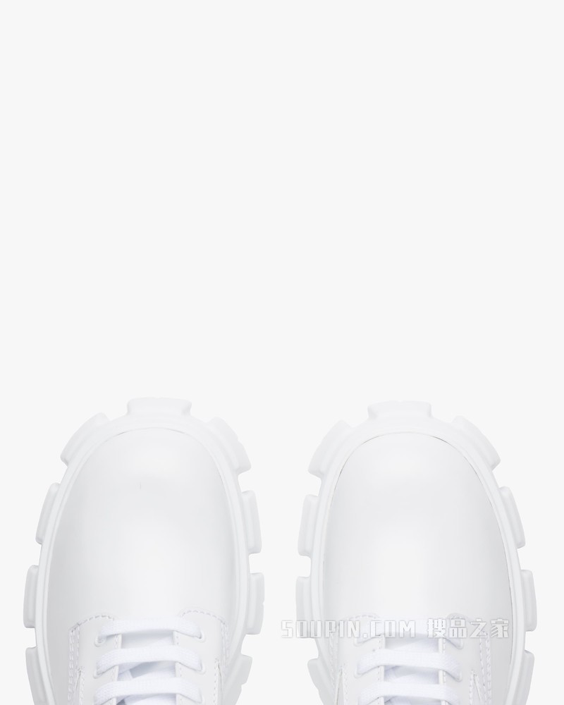 Monolith 亮面皮革和尼龙中筒靴