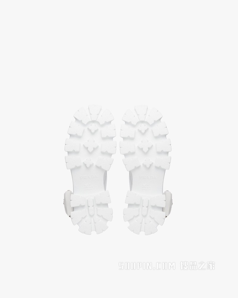 Monolith 亮面皮革和尼龙中筒靴