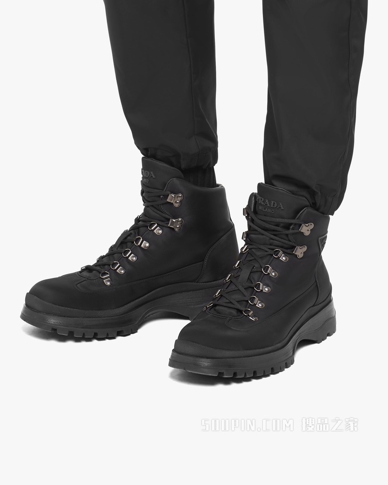 Re-Nylon再生尼龙华达呢短靴