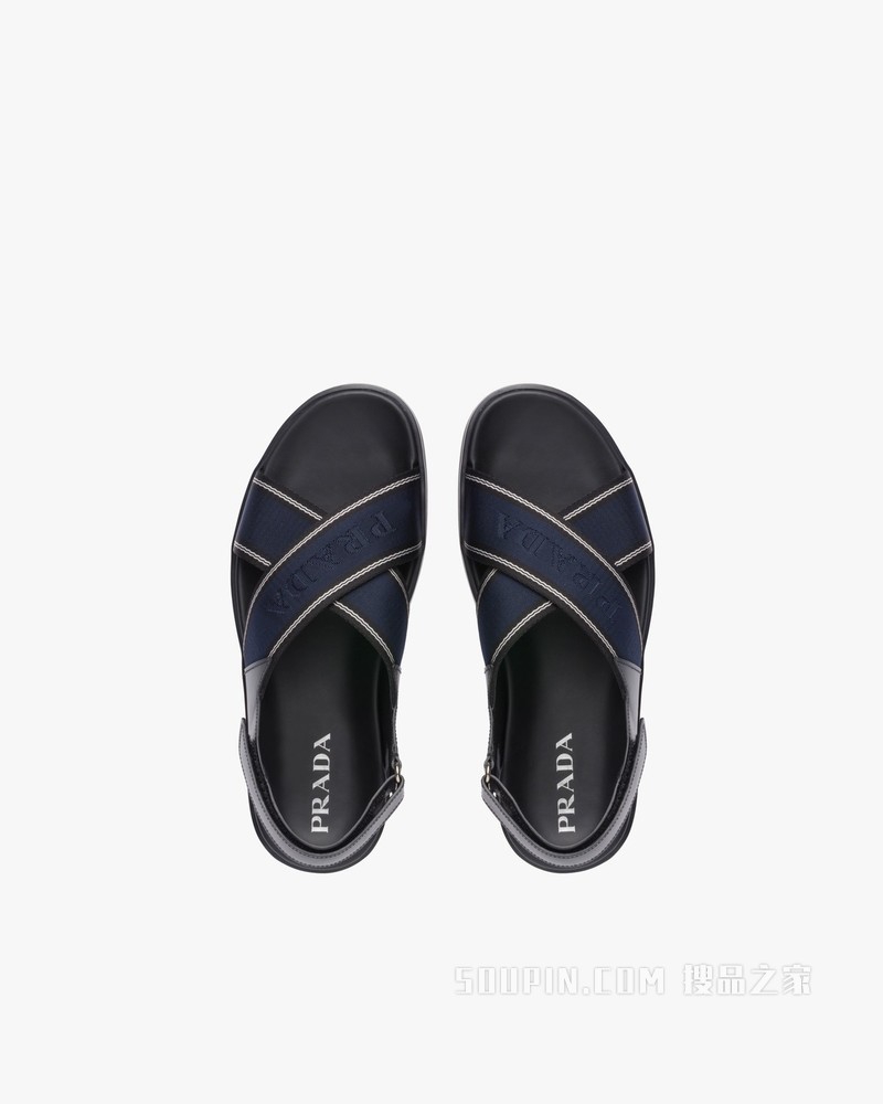 亮面Rois 皮革凉鞋