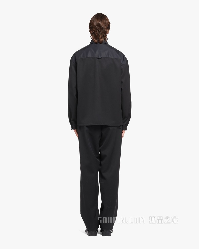 羊毛和Re-Nylon 再生尼龙衬衫