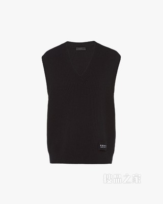 羊毛和羊绒针织背心外套