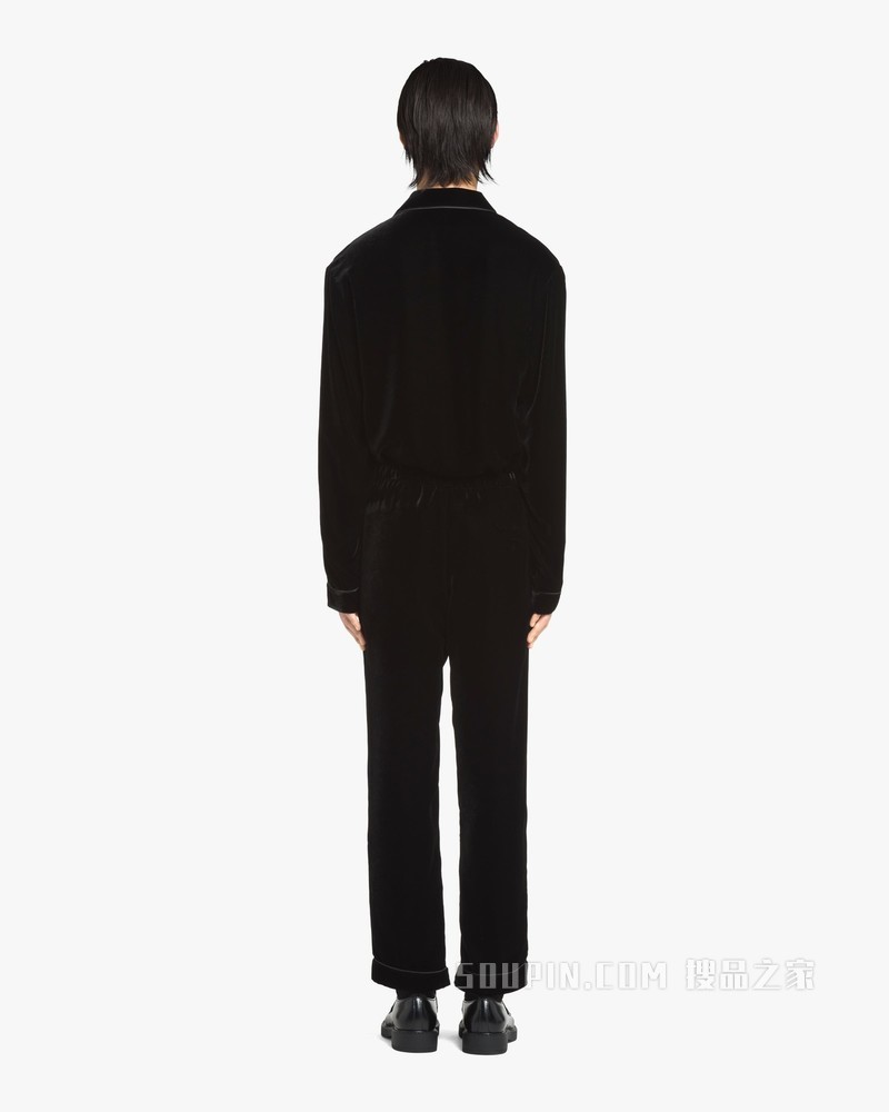 天鹅绒长裤