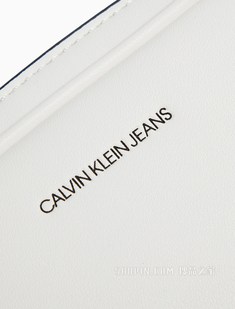 【圣诞礼物】Calvin Klein 女包拉链压印LOGO可调节肩带单肩手提包DH2752