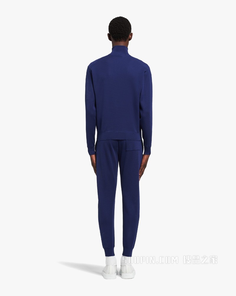 丝质针织运动衫