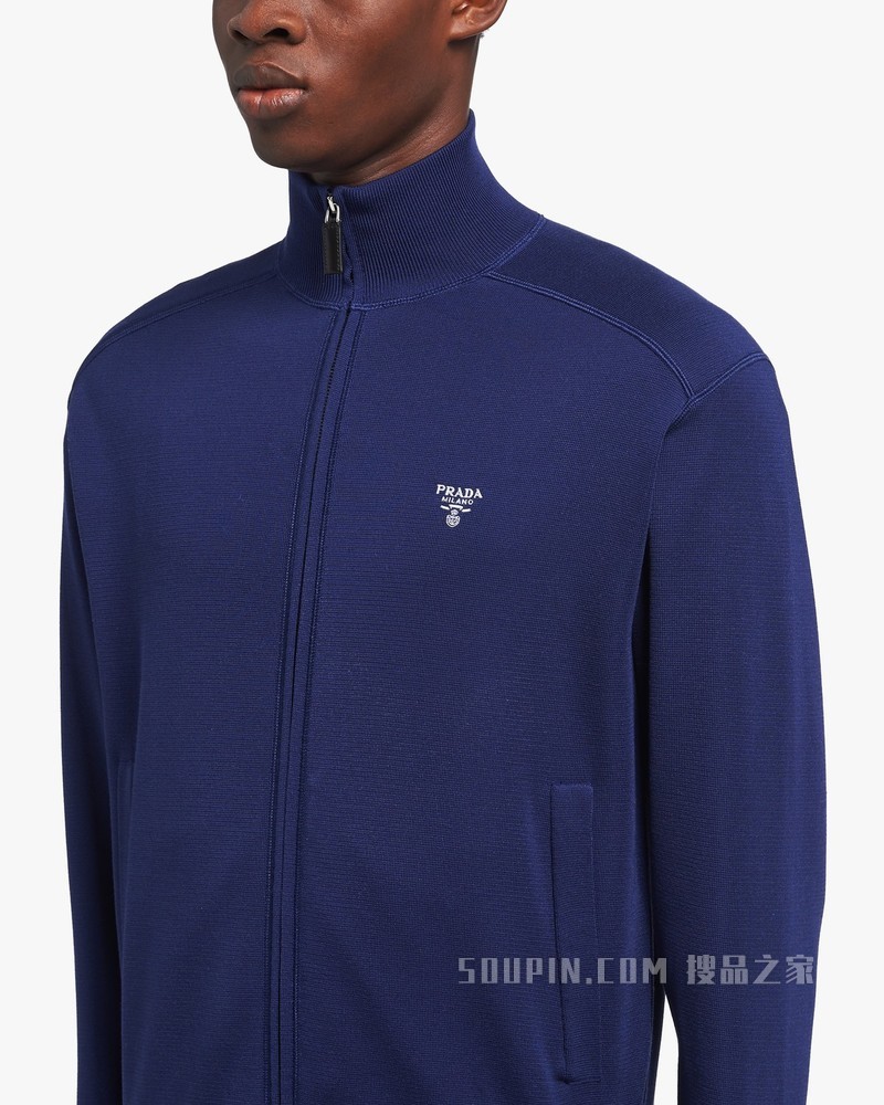 丝质针织运动衫