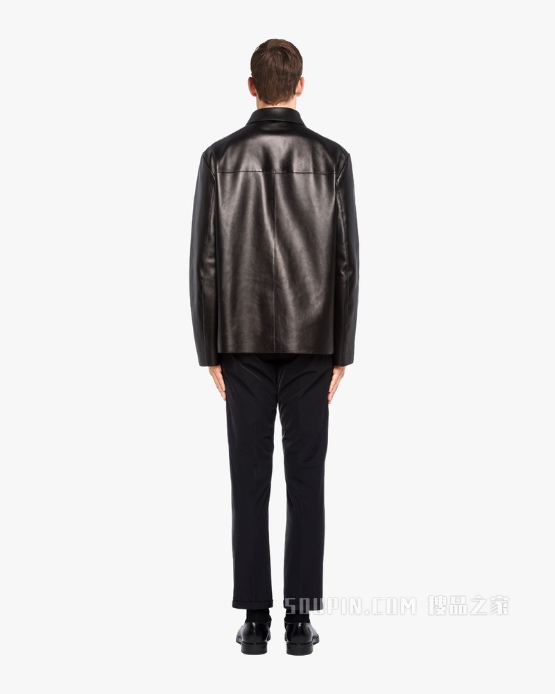 Oversize 软羊革外套