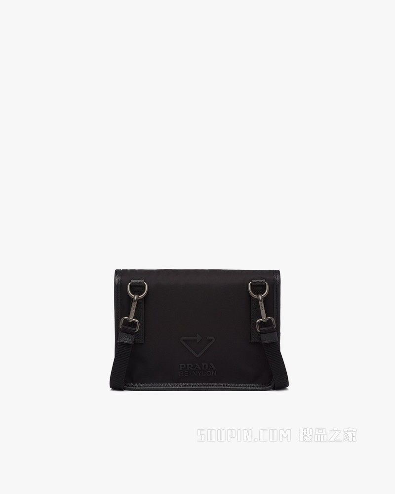 Re-Nylon再生尼龙和Saffiano 皮革手机包