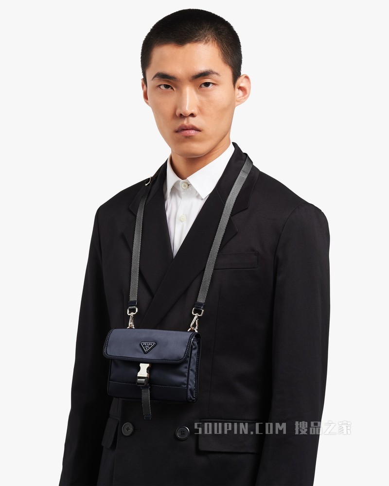 Re-Nylon 再生尼龙和Saffiano 皮革手机包