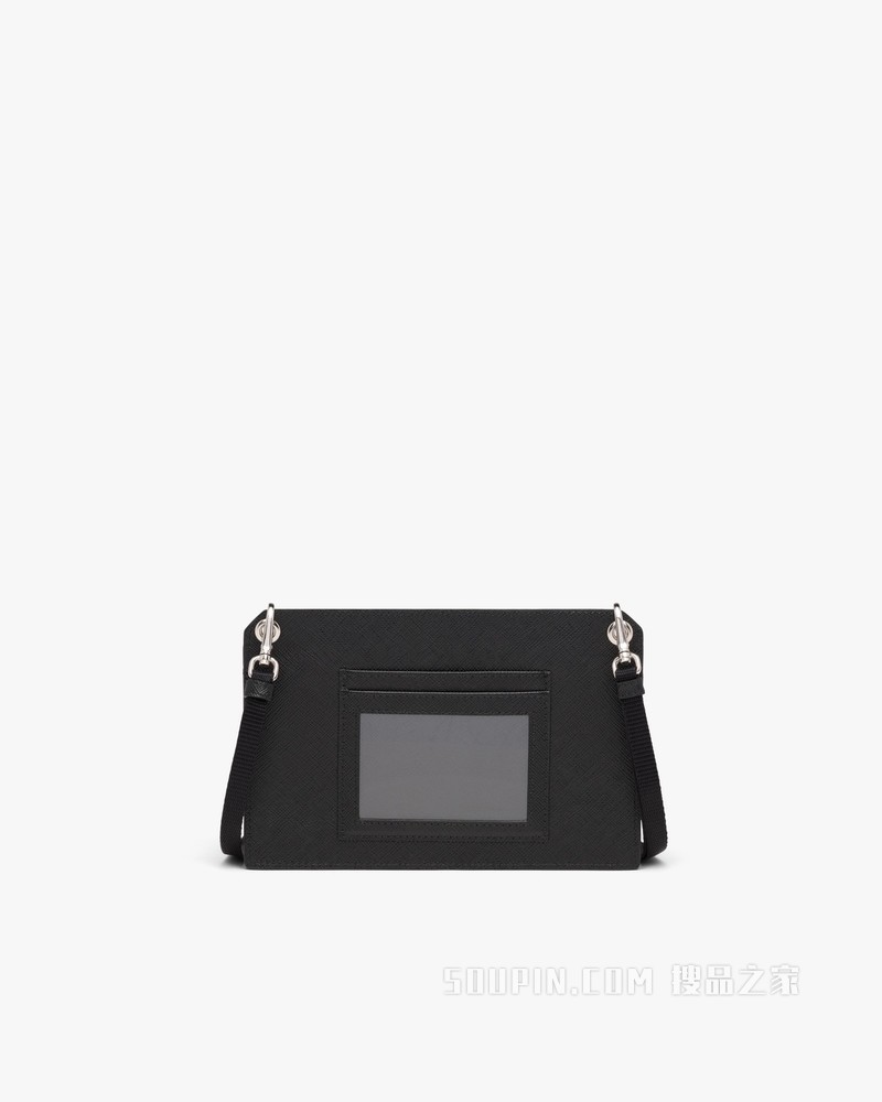 Saffiano 皮革手机包