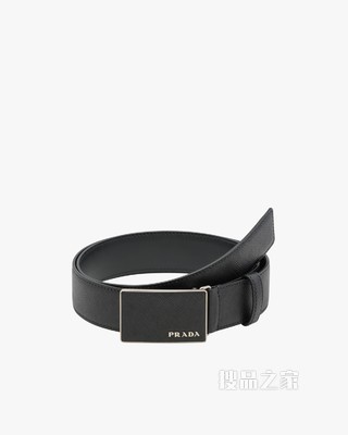 Saffiano 皮革腰带