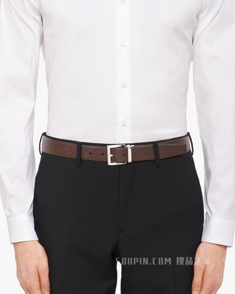 Saffiano Cuir 皮革腰带