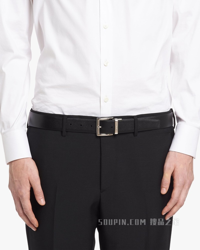 Saffiano Cuir 皮革腰带