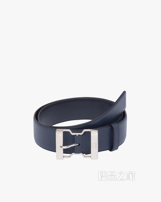 Saffiano 皮革腰带
