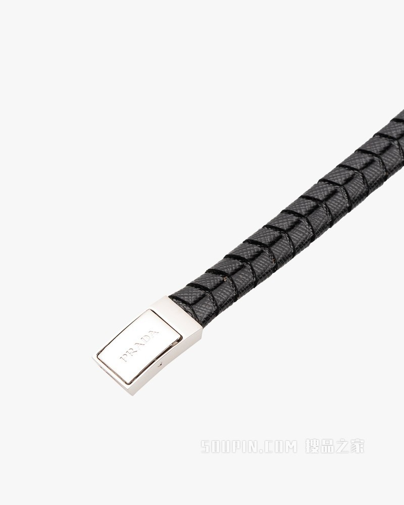Saffiano 皮革手环