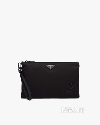 Re-Nylon 再生尼龙和Saffiano 皮革手拿包
