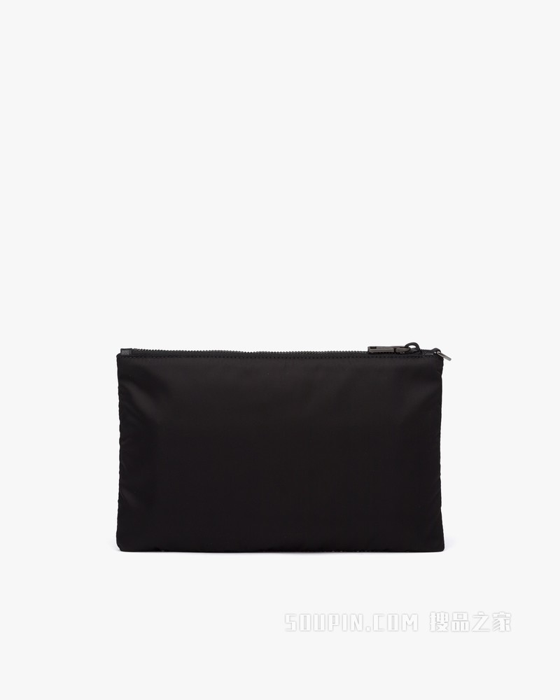 Re-Nylon 再生尼龙和Saffiano 皮革手拿包